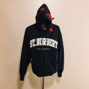 St. Norbert College Rose Embroidered Hoodie
